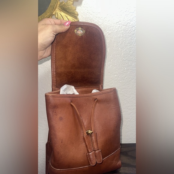 Coach Vintage Brown Leather Day Pack 9960 - Picture 7 of 11